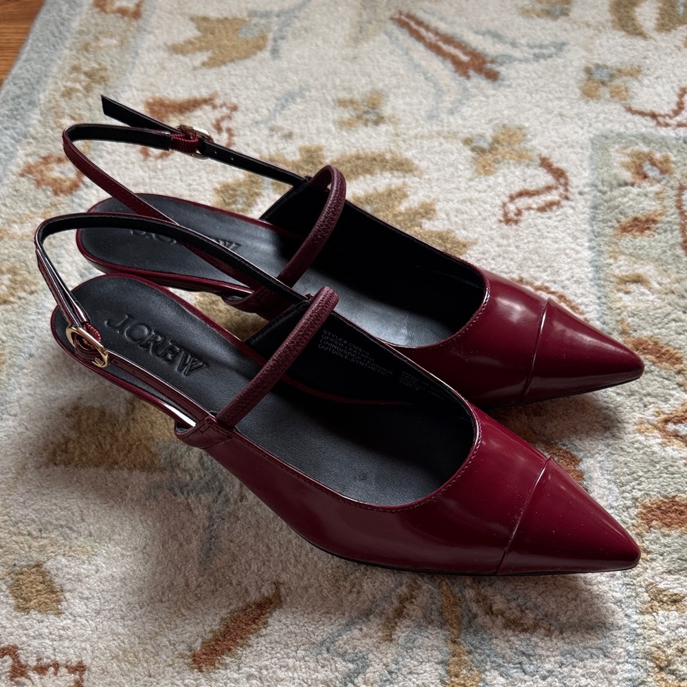 J. Crew Robin slingback kitten heels NEW